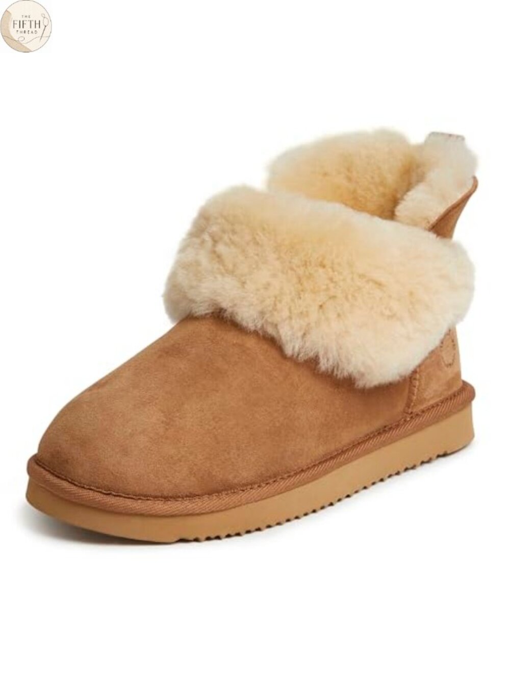 Shearling Water Resistant Indoor Outdoor Foldover Boot Slipper